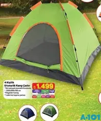 4 KİŞİLİK OTOMATİK KAMP ÇADIRI